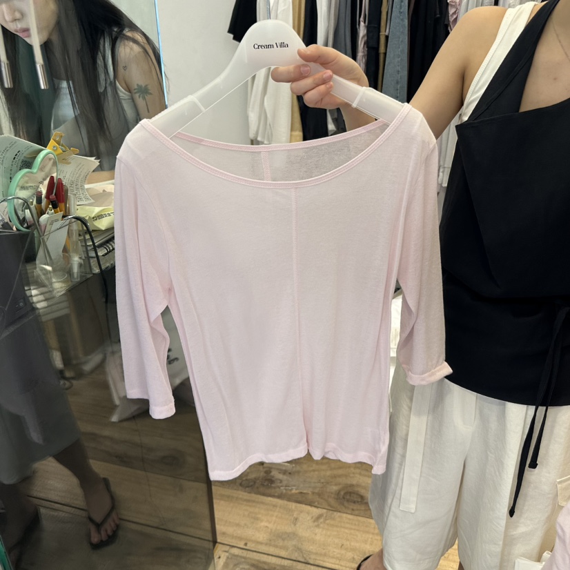 CREAM VILLA韓國直郵㊣女裝新品推薦T恤CREAMVILLAT恤圖色3