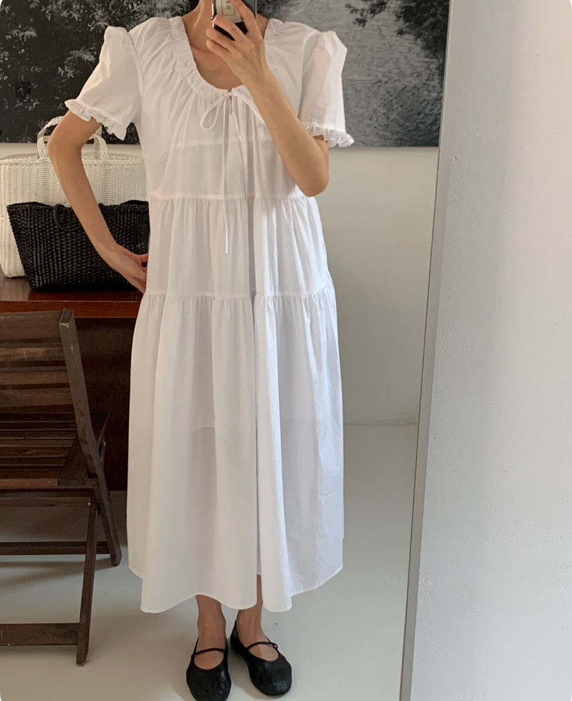 A Flan直郵韓國代購㊣女裝新品25春夏熱賣推薦人氣時尚連衣裙AFN/A Flan連衣裙
