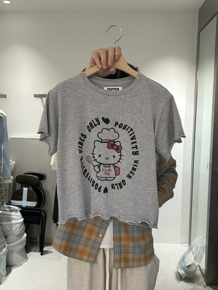 PEPPER-L直郵韓國代購㊣女裝新品熱賣推薦25春夏時尚人氣T恤PEPPERT恤圖色2