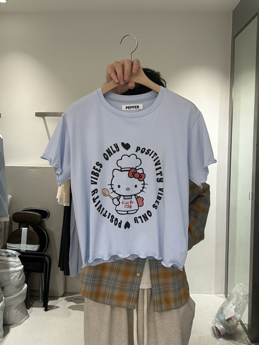 PEPPER-L直郵韓國代購㊣女裝新品熱賣推薦25春夏時尚人氣T恤PEPPERT恤圖色3