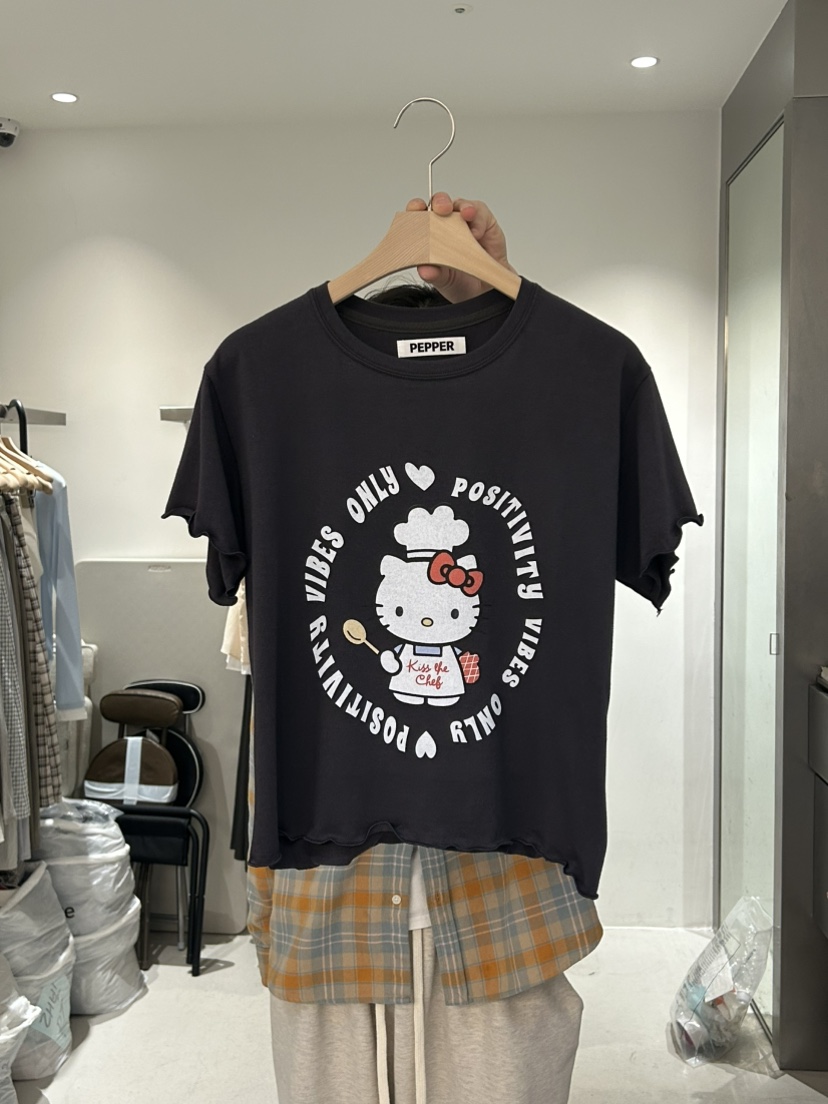 PEPPER-L直郵韓國代購㊣女裝新品熱賣推薦25春夏時尚人氣T恤PEPPERT恤圖色4