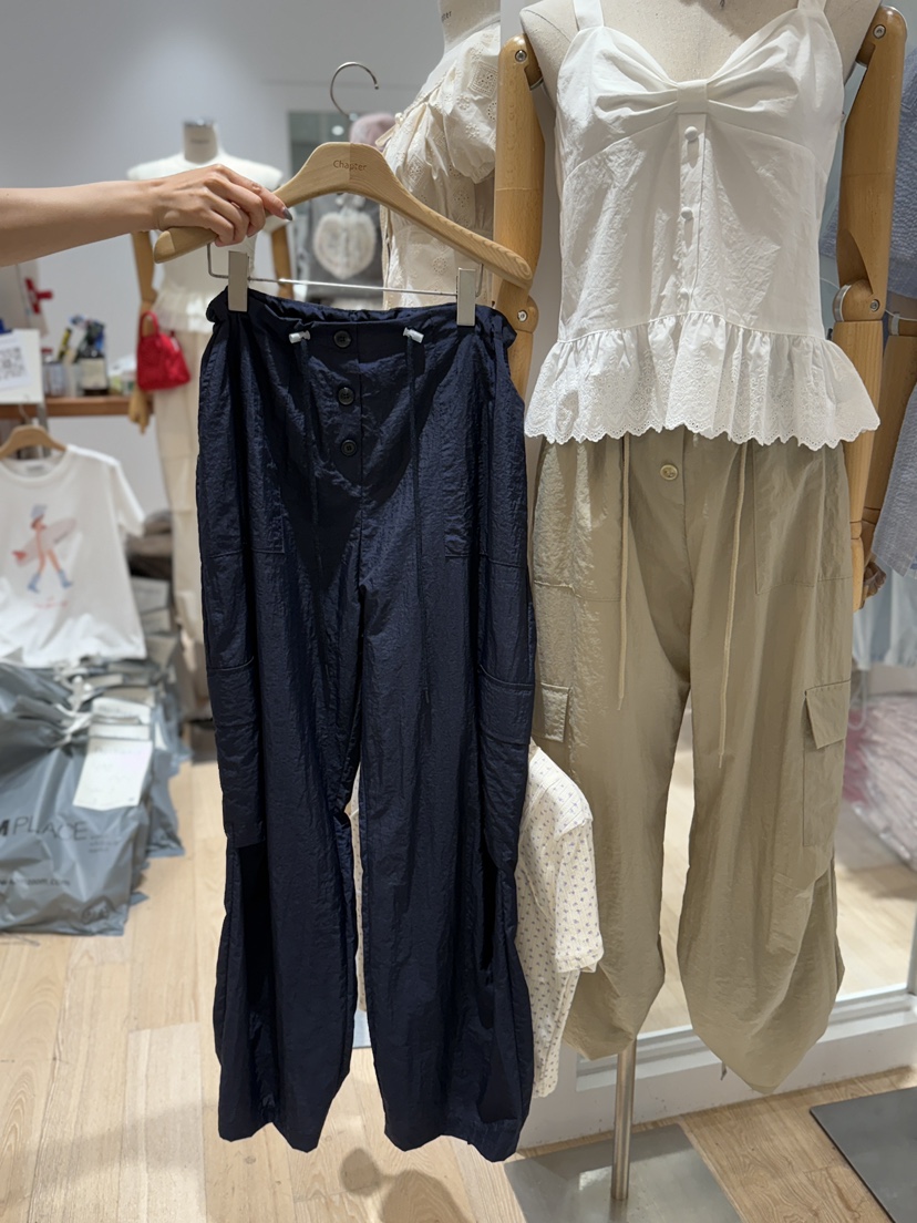 BY CHAPTER直郵韓國代購㊣女裝新品時尚休閑25春夏熱賣休閑褲Chapter休閑褲