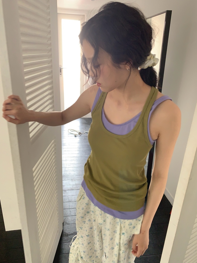 JKICHI韓國直郵㊣東大門實拍女裝新款休閑熱賣25春夏吊帶背心JKICHI吊帶/背心圖色4