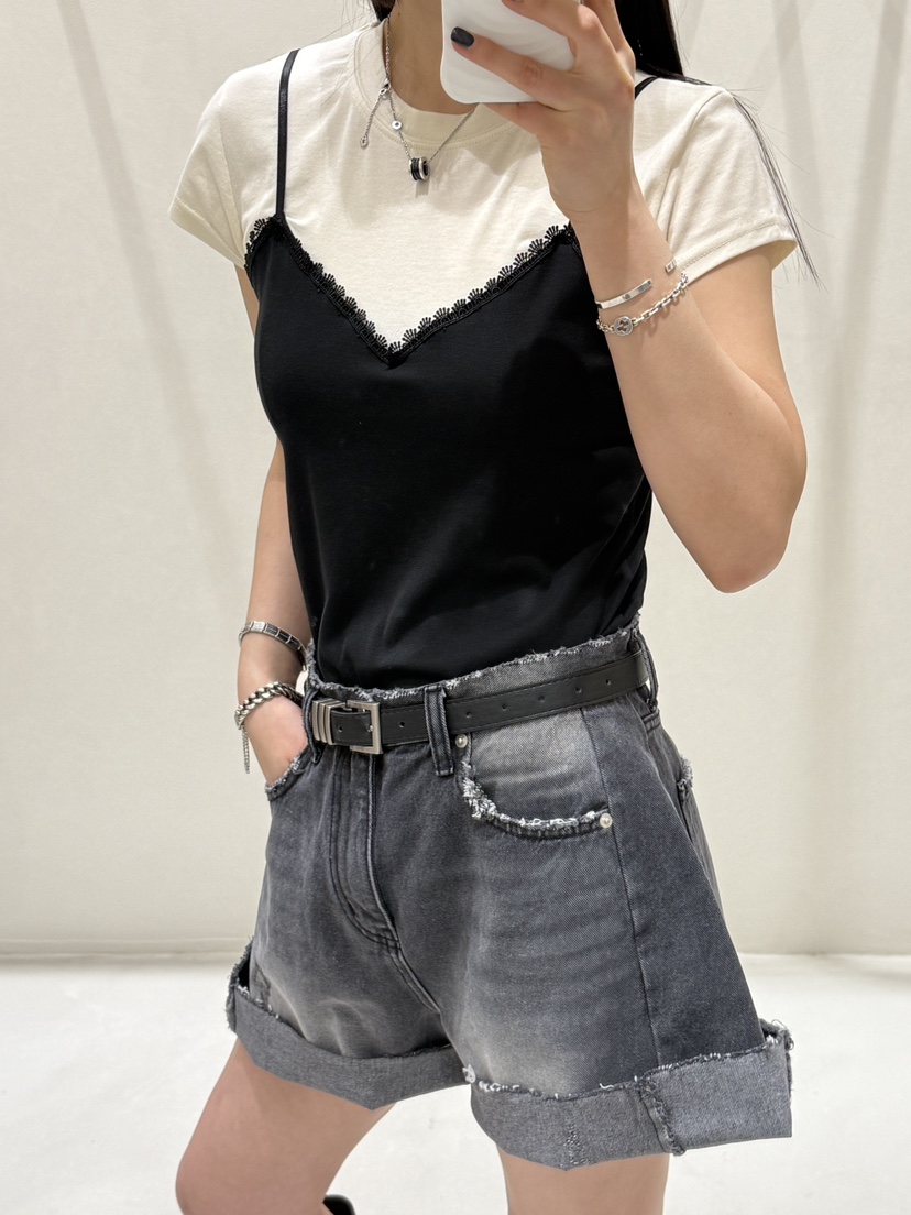 SHIRRING韓國直郵㊣東大門實拍女裝新品人氣時尚25春夏休閑T恤SHIRRINGT恤