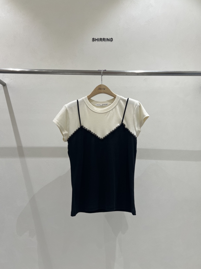 SHIRRING韓國直郵㊣東大門實拍女裝新品人氣時尚25春夏休閑T恤SHIRRINGT恤