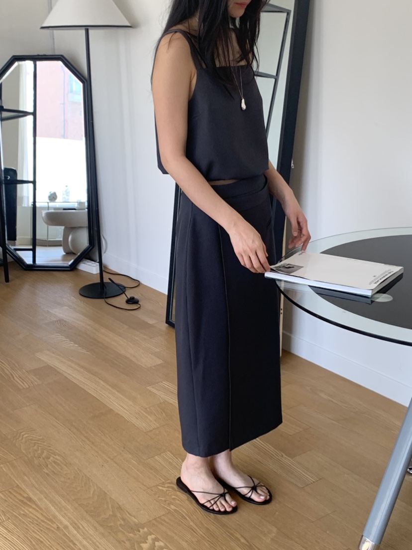 NOUVEAU韓國直郵㊣東大門實拍女裝新品時尚推薦休閑人氣長裙NOUVEAU長裙
