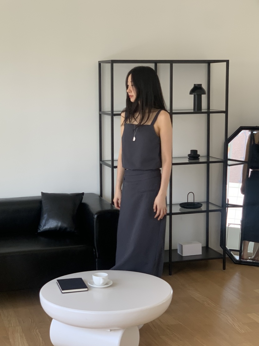 NOUVEAU韓國直郵㊣東大門實拍女裝新品時尚推薦休閑人氣長裙NOUVEAU長裙