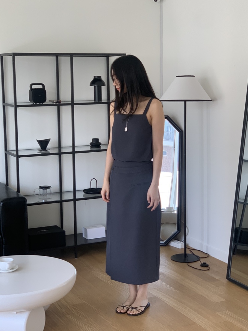 NOUVEAU韓國直郵㊣東大門實拍女裝新品時尚推薦休閑人氣長裙NOUVEAU長裙