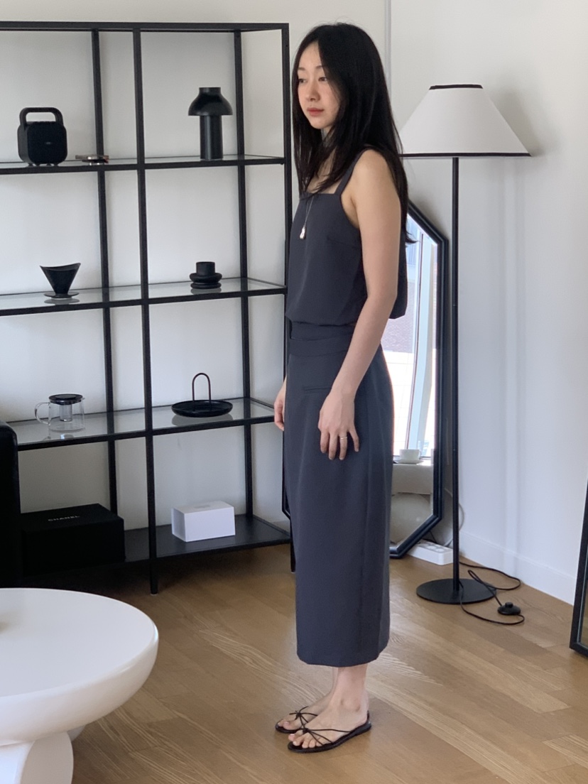 NOUVEAU韓國直郵㊣東大門實拍女裝新品時尚推薦休閑人氣長裙NOUVEAU長裙