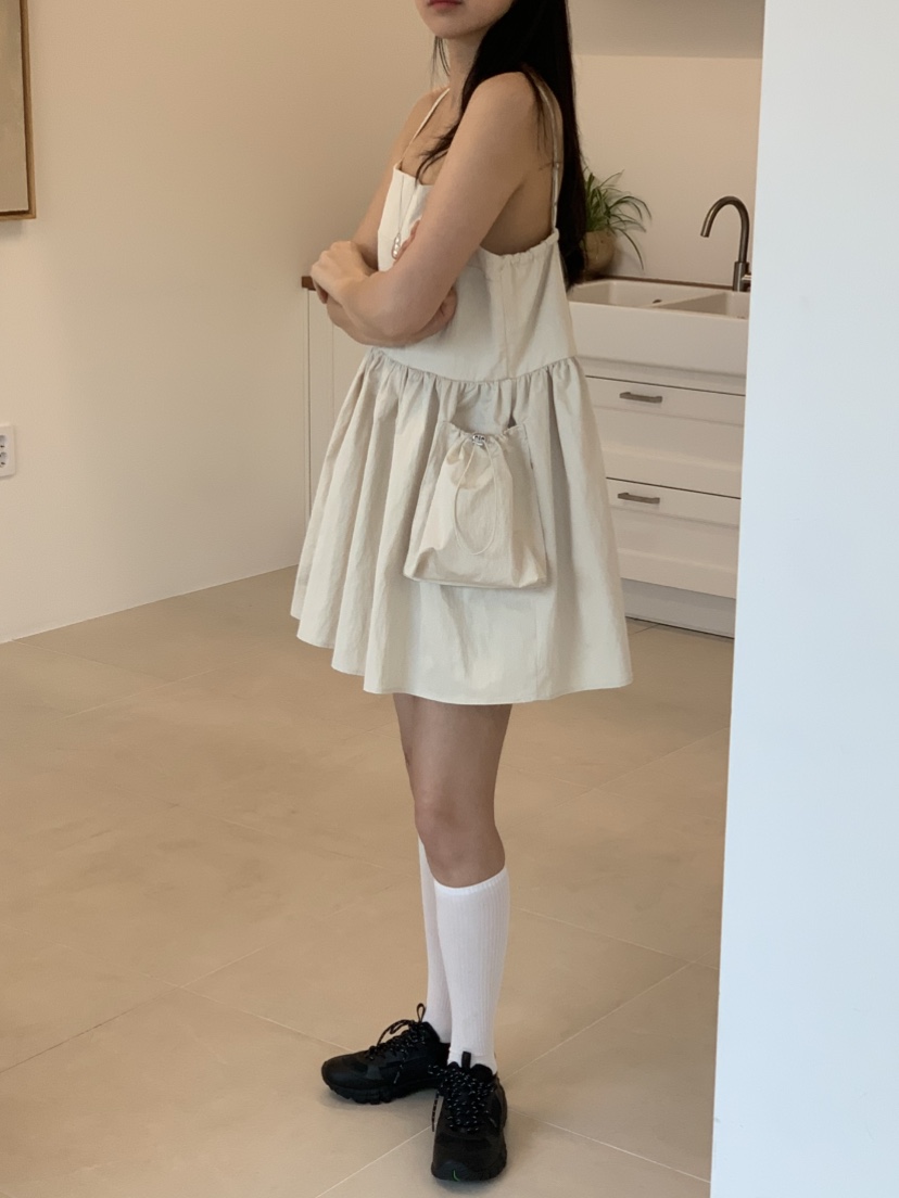 NOUVEAU韓國㊣直郵東大門代購女裝新品時尚人氣熱賣連衣裙口袋NOUVEAU連衣裙
