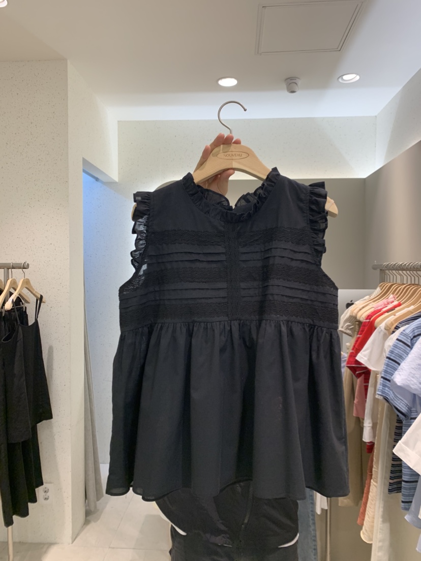 NOUVEAU韓國直郵㊣女裝新品推薦熱賣25春夏休閑襯衫蕾絲衫蕾絲NOUVEAU襯衫/蕾絲衫圖色2
