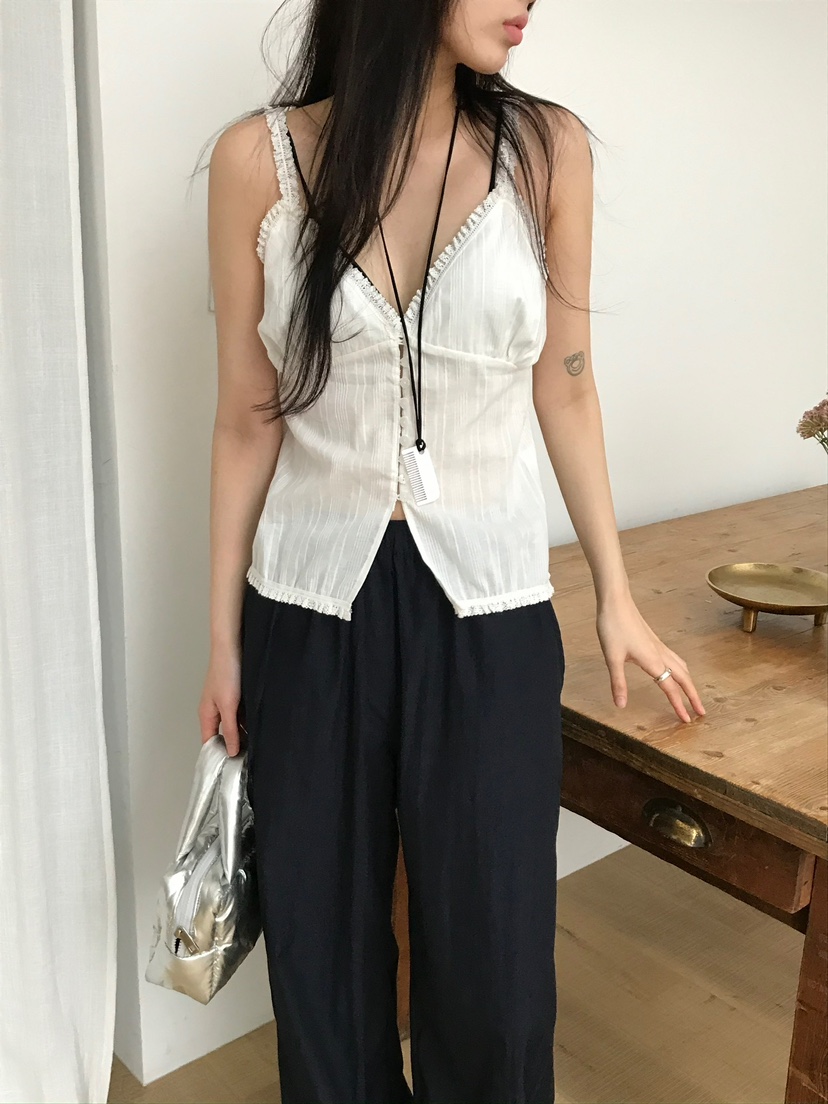 ESCHER韓國㊣直郵東大門代購女裝新品25春夏推薦人氣吊帶背心ESCHER吊帶/背心