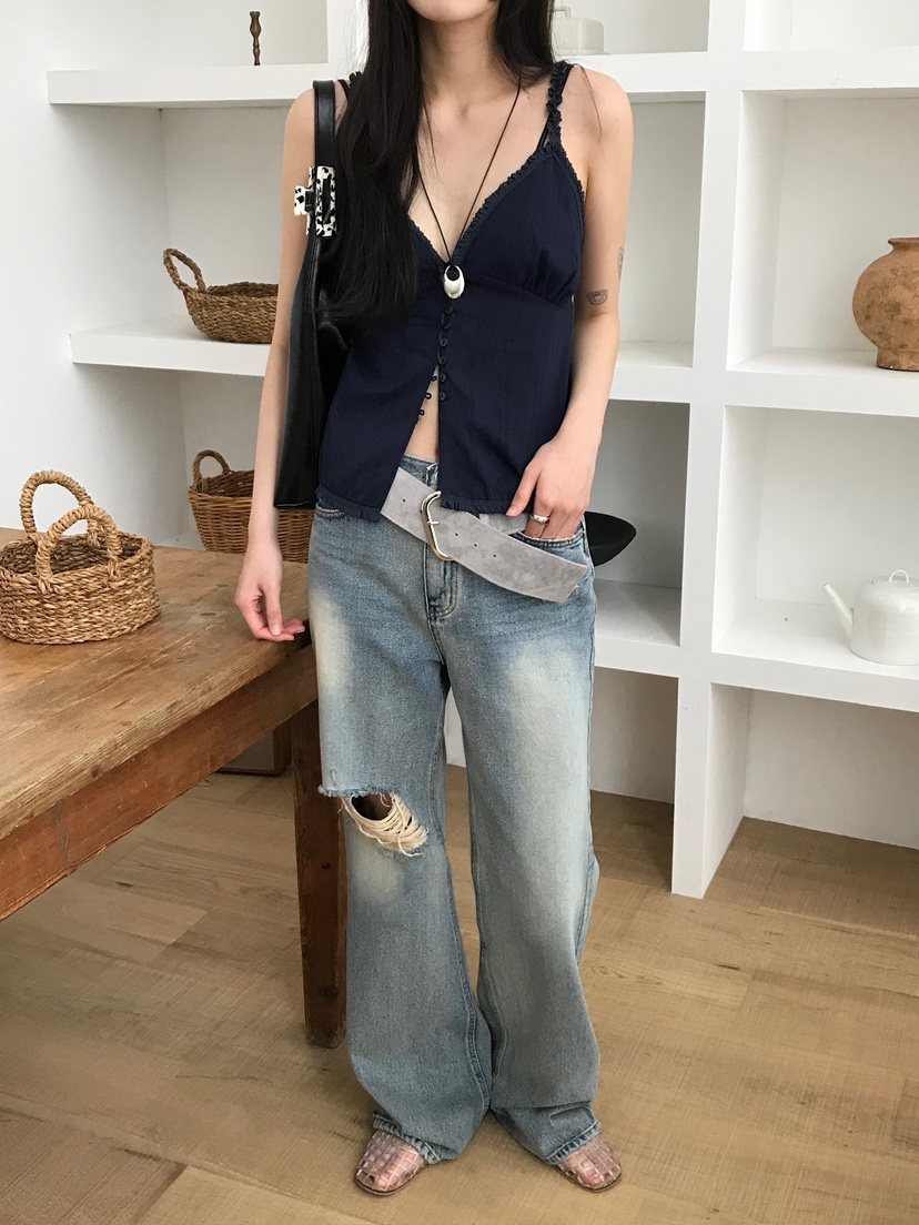 ESCHER韓國㊣直郵東大門代購女裝新品25春夏推薦人氣吊帶背心ESCHER吊帶/背心