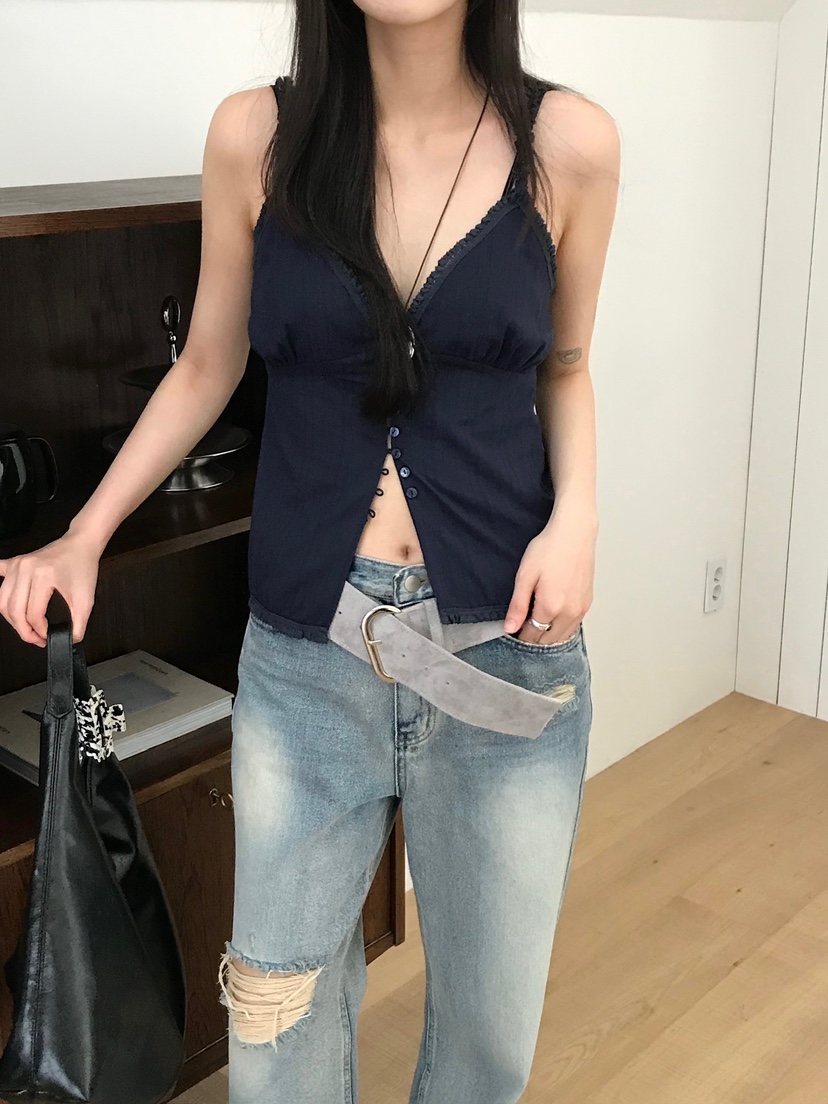 ESCHER韓國㊣直郵東大門代購女裝新品25春夏推薦人氣吊帶背心ESCHER吊帶/背心