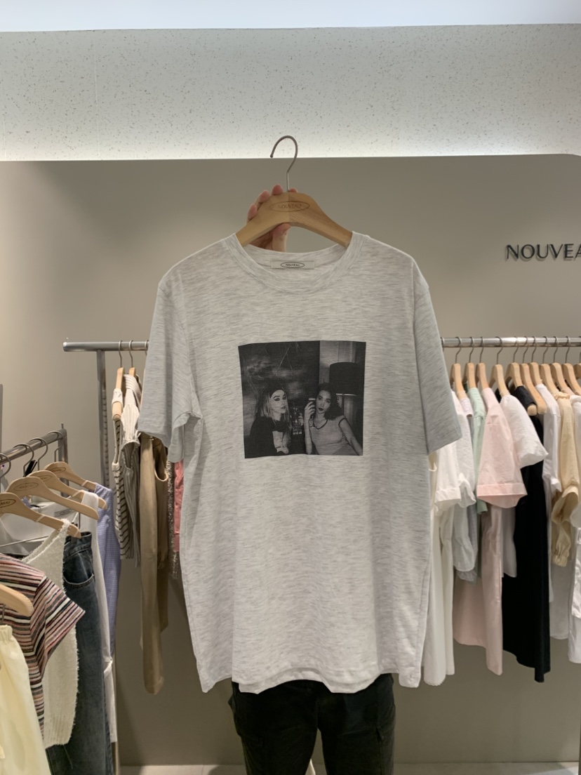 NOUVEAU韓國直郵㊣女裝新品熱賣人氣推薦25春夏休閑時尚T恤NOUVEAUT恤圖色2