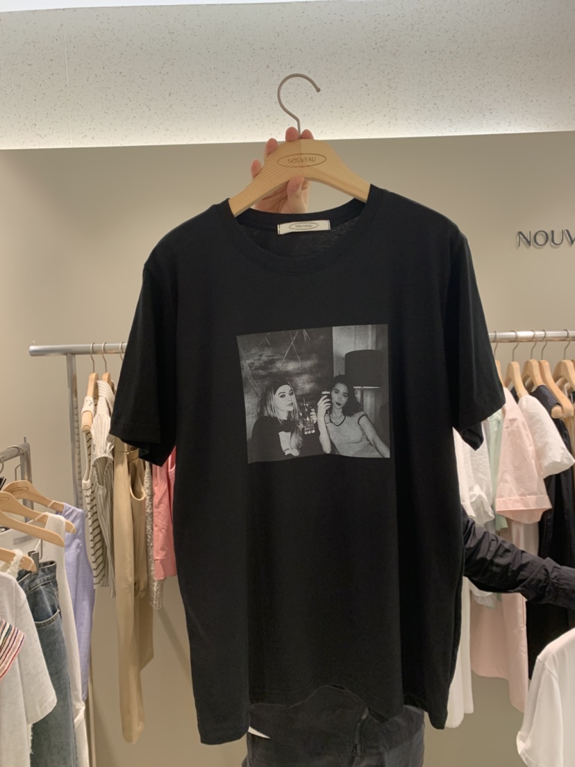 NOUVEAU韓國直郵㊣女裝新品熱賣人氣推薦25春夏休閑時尚T恤NOUVEAUT恤圖色3