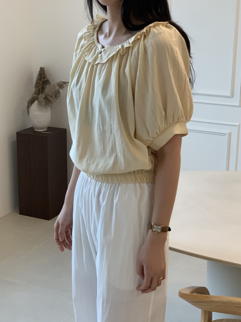NOUVEAU韓國直郵㊣東大門實拍女裝新款推薦人氣25春夏襯衫蕾絲衫NOUVEAU襯衫/蕾絲衫