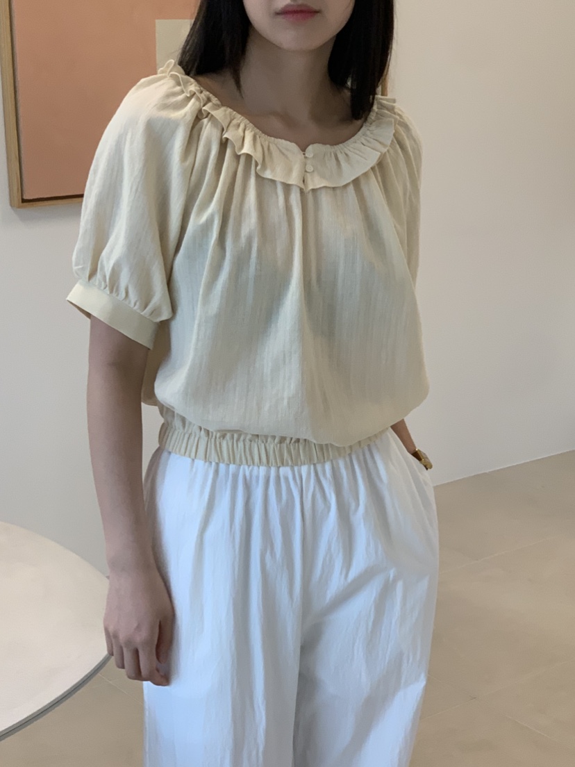 NOUVEAU韓國直郵㊣東大門實拍女裝新款推薦人氣25春夏襯衫蕾絲衫NOUVEAU襯衫/蕾絲衫
