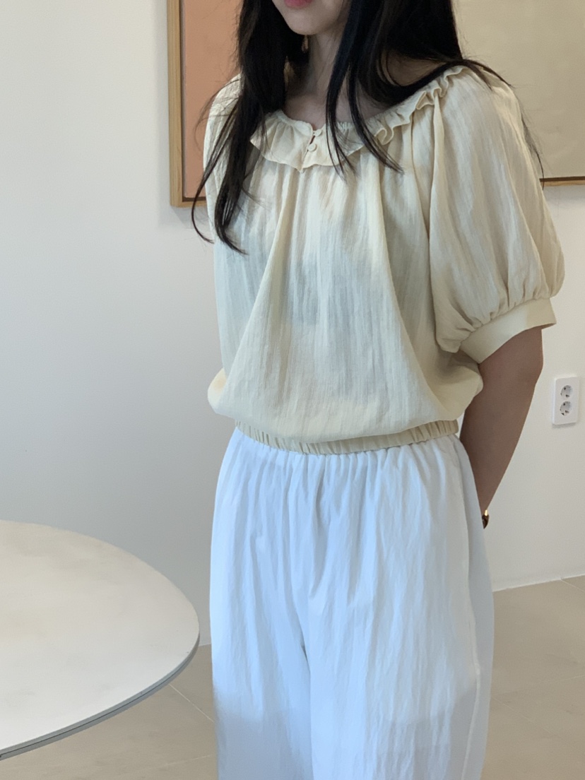 NOUVEAU韓國直郵㊣東大門實拍女裝新款推薦人氣25春夏襯衫蕾絲衫NOUVEAU襯衫/蕾絲衫