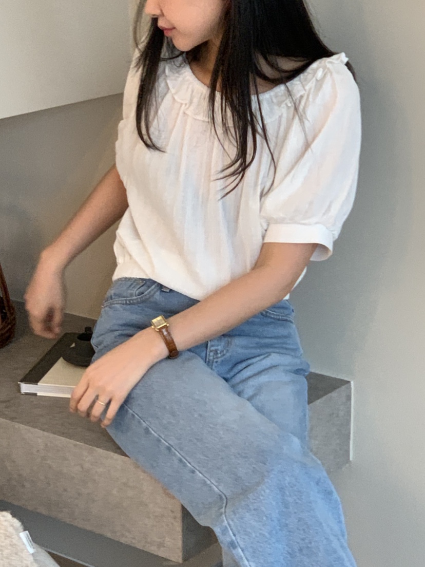 NOUVEAU韓國直郵㊣東大門實拍女裝新款推薦人氣25春夏襯衫蕾絲衫NOUVEAU襯衫/蕾絲衫