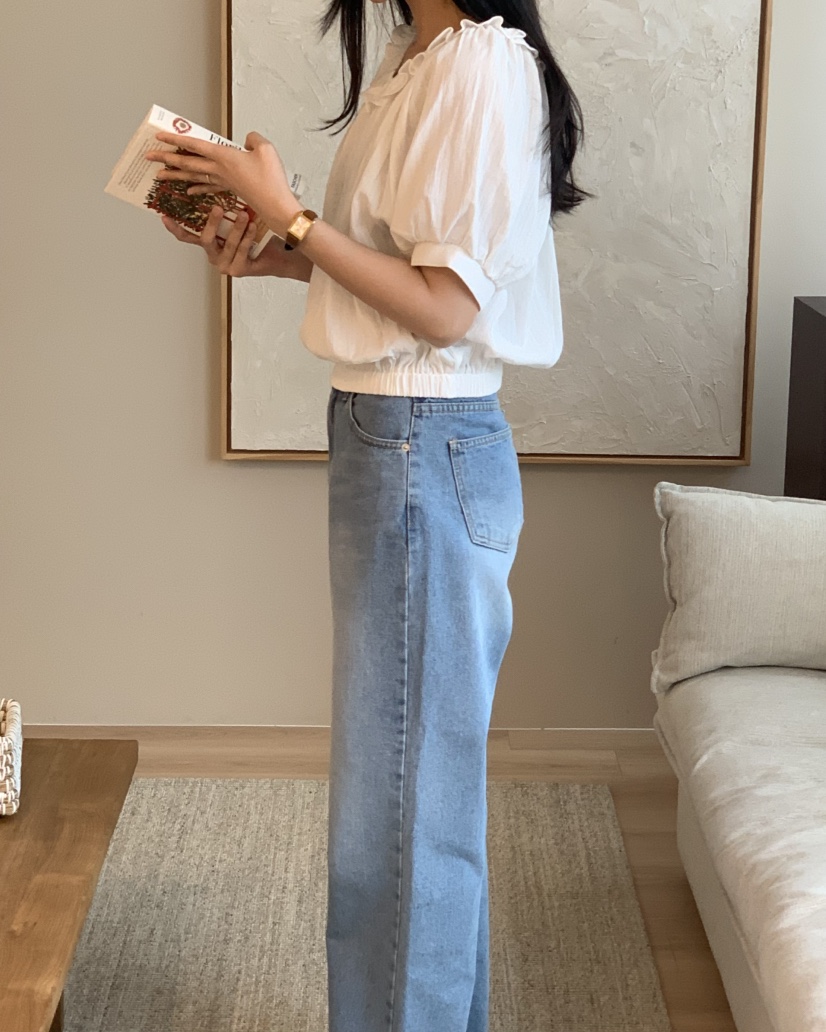 NOUVEAU韓國直郵㊣東大門實拍女裝新款推薦人氣25春夏襯衫蕾絲衫NOUVEAU襯衫/蕾絲衫