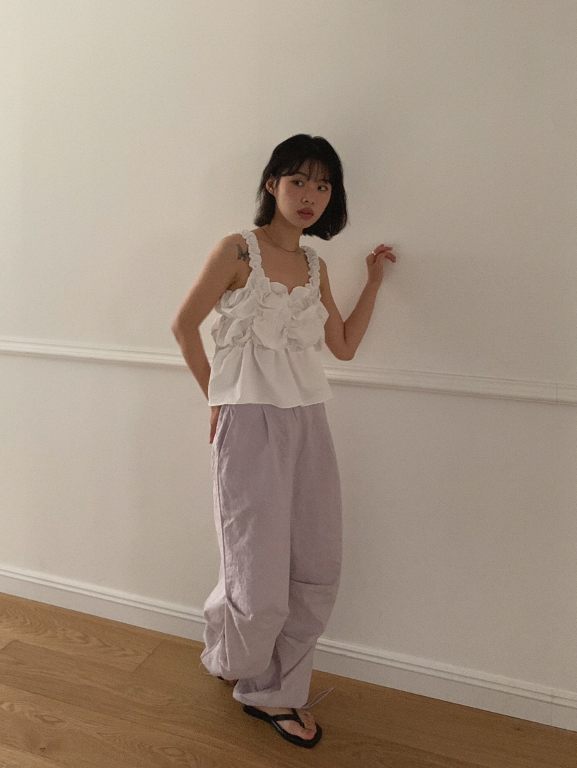SLAT韓國直郵㊣東大門實拍女裝新款推薦時尚人氣休閑休閑褲SLAT休閑褲