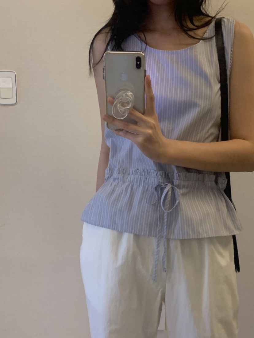 NOUVEAU直郵韓國代購㊣女裝新品25春夏人氣熱賣吊帶背心格紋NOUVEAU吊帶/背心