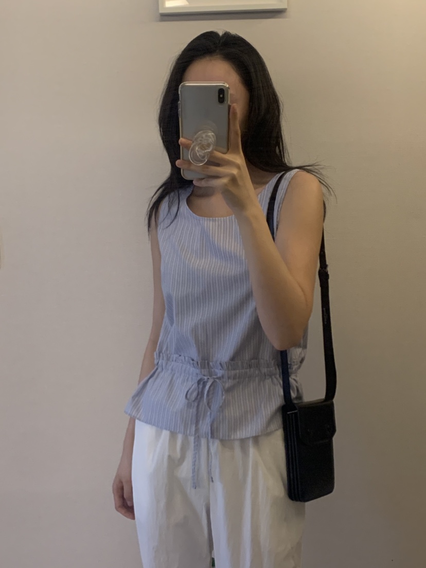 NOUVEAU直郵韓國代購㊣女裝新品25春夏人氣熱賣吊帶背心格紋NOUVEAU吊帶/背心