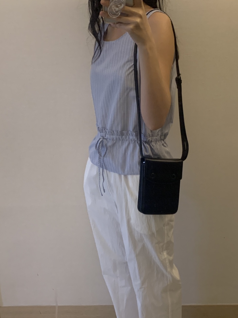 NOUVEAU直郵韓國代購㊣女裝新品25春夏人氣熱賣吊帶背心格紋NOUVEAU吊帶/背心