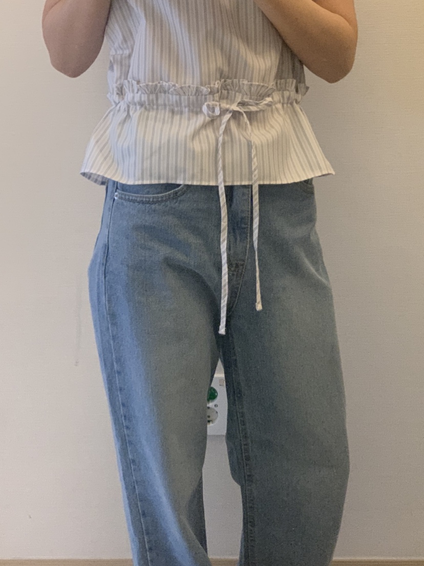 NOUVEAU直郵韓國代購㊣女裝新品25春夏人氣熱賣吊帶背心格紋NOUVEAU吊帶/背心