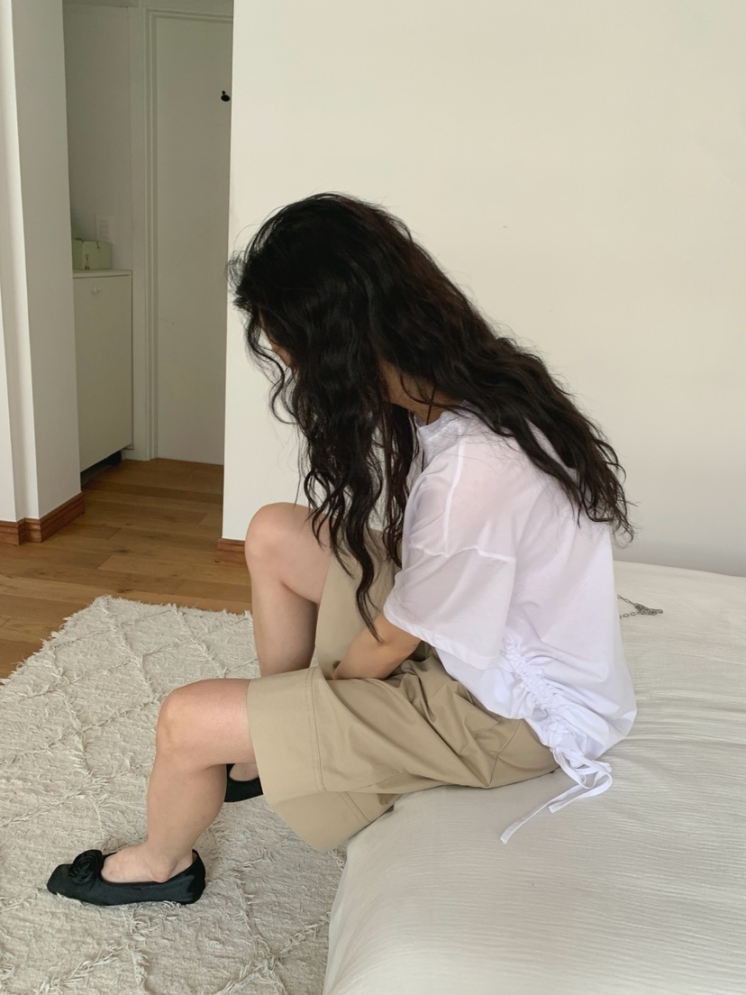 JKICHI直郵韓國代購㊣女裝新品時尚人氣25春夏短褲斜紋棉布腰帶JKICHI短褲