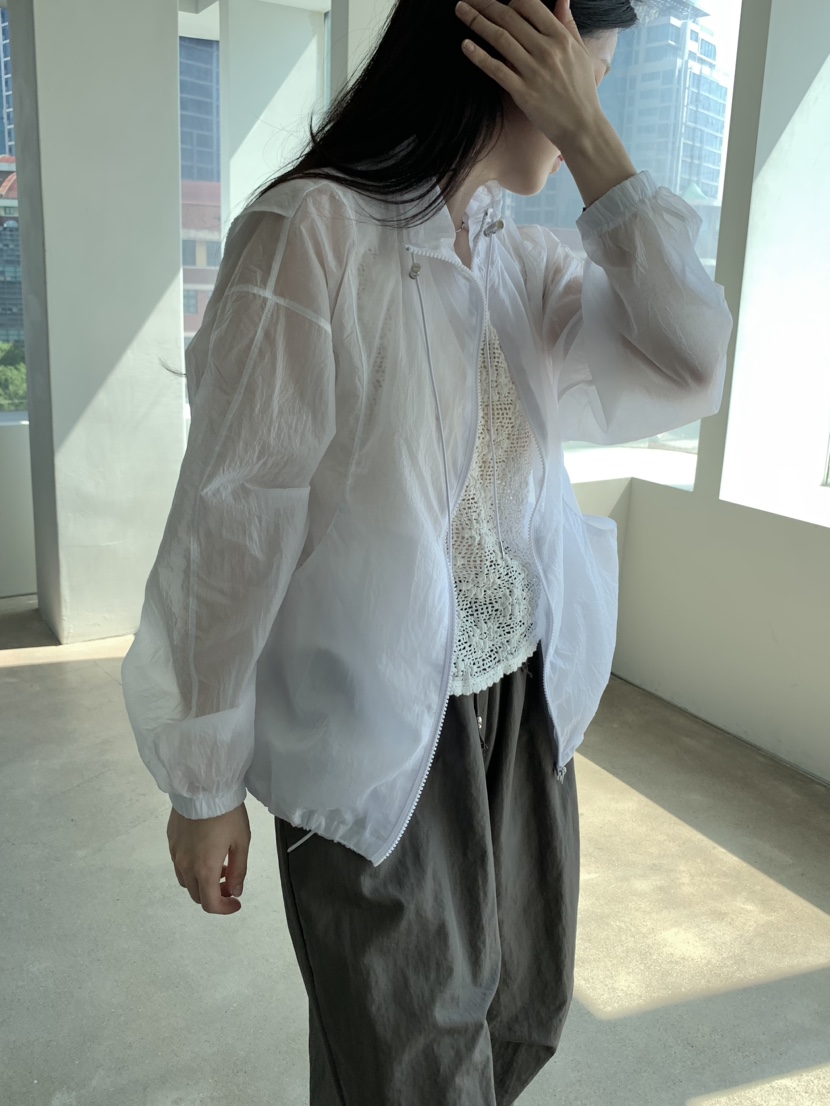 SPREAD直郵韓國代購㊣女裝新款休閑時尚人氣熱賣推薦夾克透明SPREAD夾克