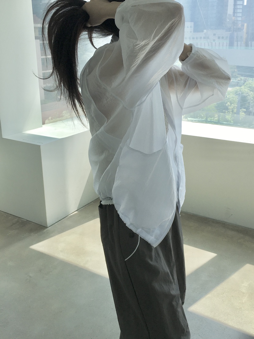 SPREAD直郵韓國代購㊣女裝新款休閑時尚人氣熱賣推薦夾克透明SPREAD夾克