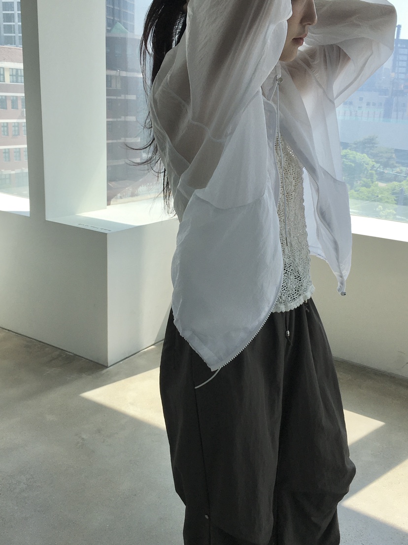 SPREAD直郵韓國代購㊣女裝新款休閑時尚人氣熱賣推薦夾克透明SPREAD夾克