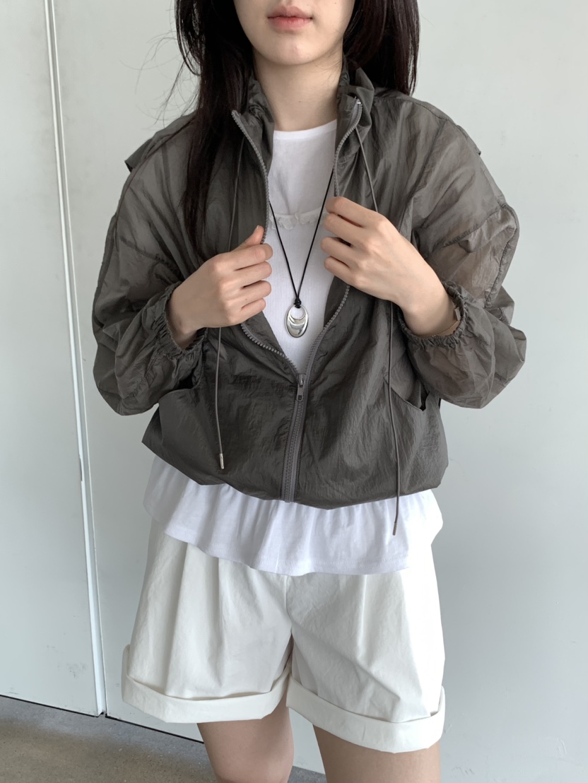 SPREAD直郵韓國代購㊣女裝新款休閑時尚人氣熱賣推薦夾克透明SPREAD夾克