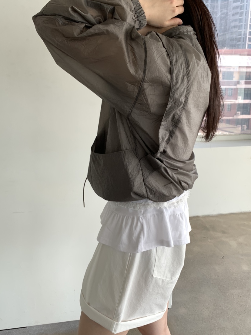 SPREAD直郵韓國代購㊣女裝新款休閑時尚人氣熱賣推薦夾克透明SPREAD夾克