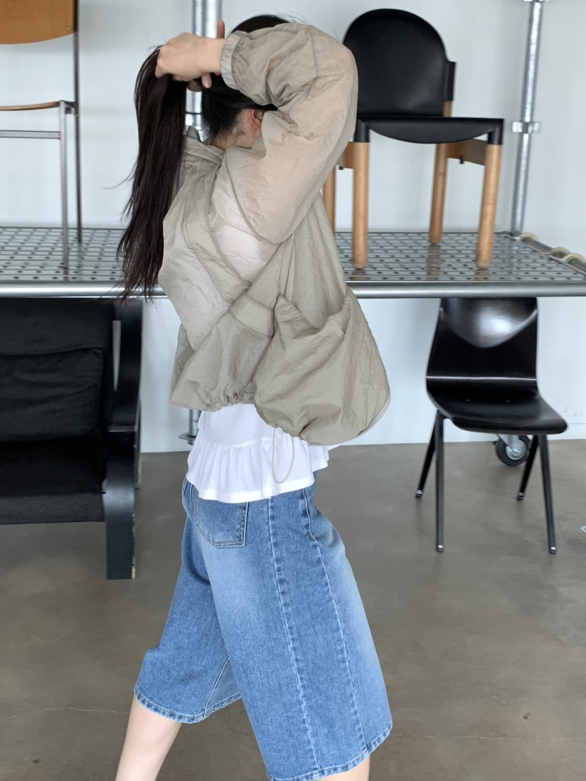SPREAD直郵韓國代購㊣女裝新款休閑時尚人氣熱賣推薦夾克透明SPREAD夾克