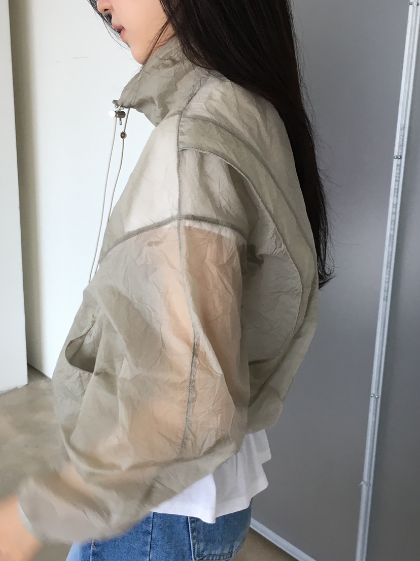 SPREAD直郵韓國代購㊣女裝新款休閑時尚人氣熱賣推薦夾克透明SPREAD夾克