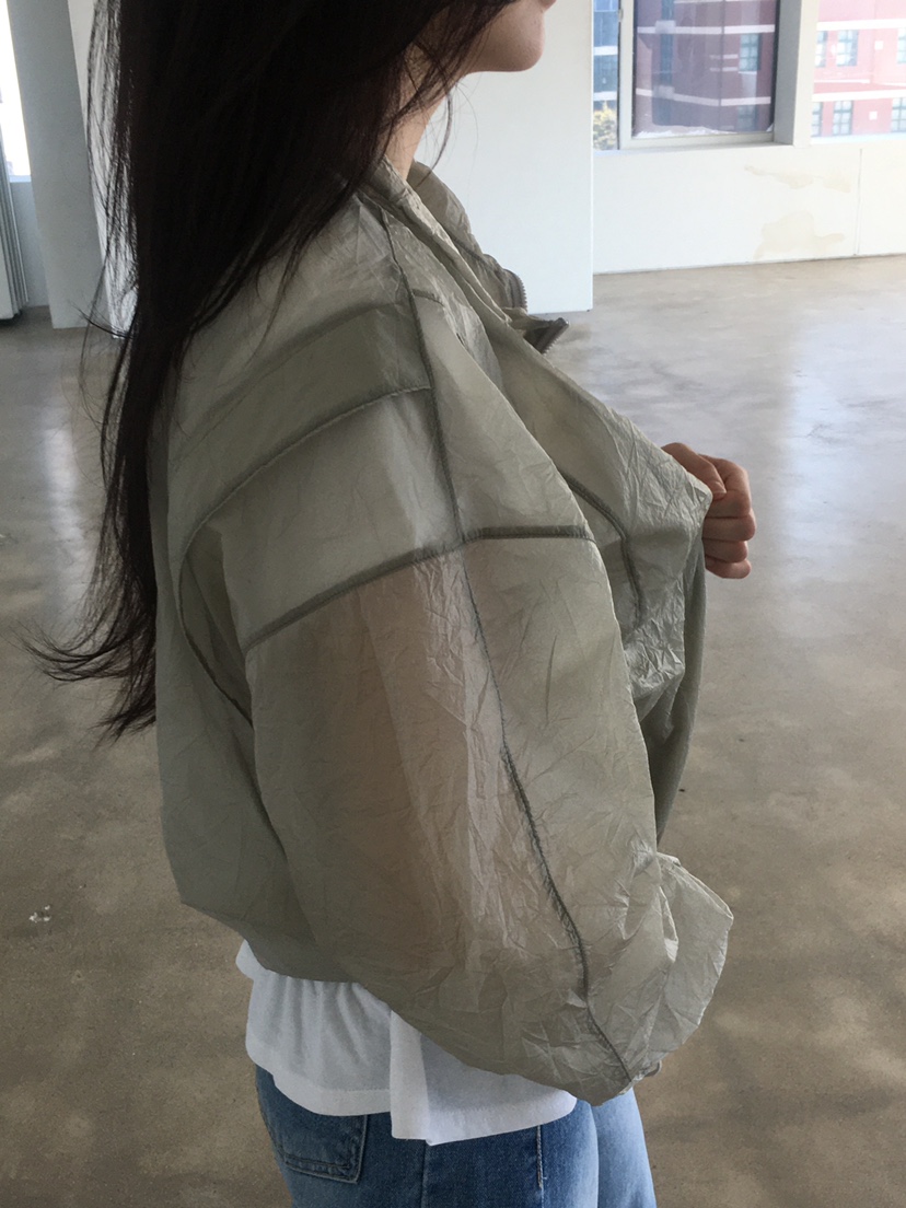 SPREAD直郵韓國代購㊣女裝新款休閑時尚人氣熱賣推薦夾克透明SPREAD夾克