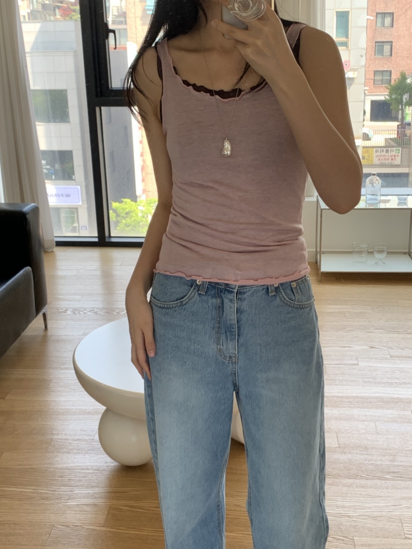NOUVEAU韓國直郵㊣女裝新款休閑推薦熱賣人氣25春夏吊帶背心NOUVEAU吊帶/背心
