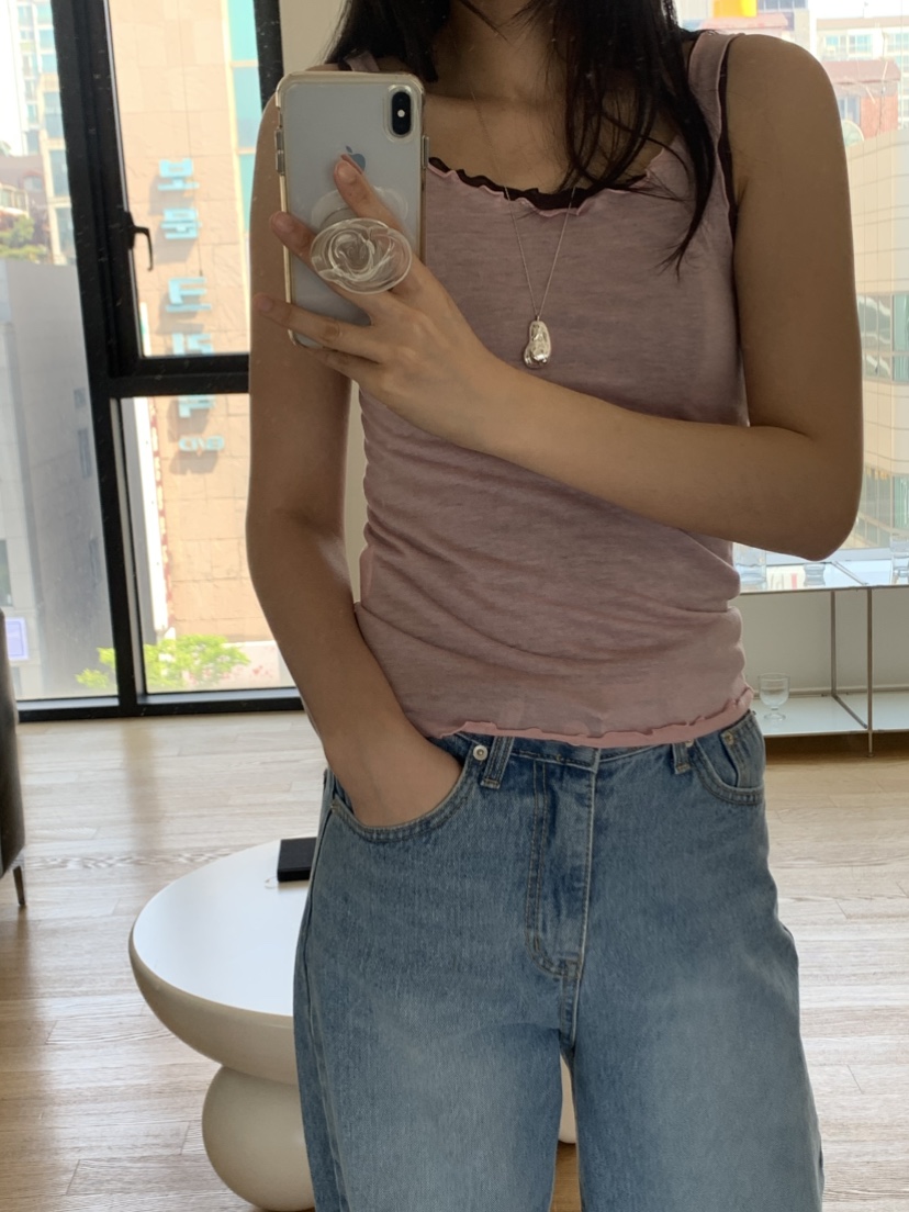 NOUVEAU韓國直郵㊣女裝新款休閑推薦熱賣人氣25春夏吊帶背心NOUVEAU吊帶/背心