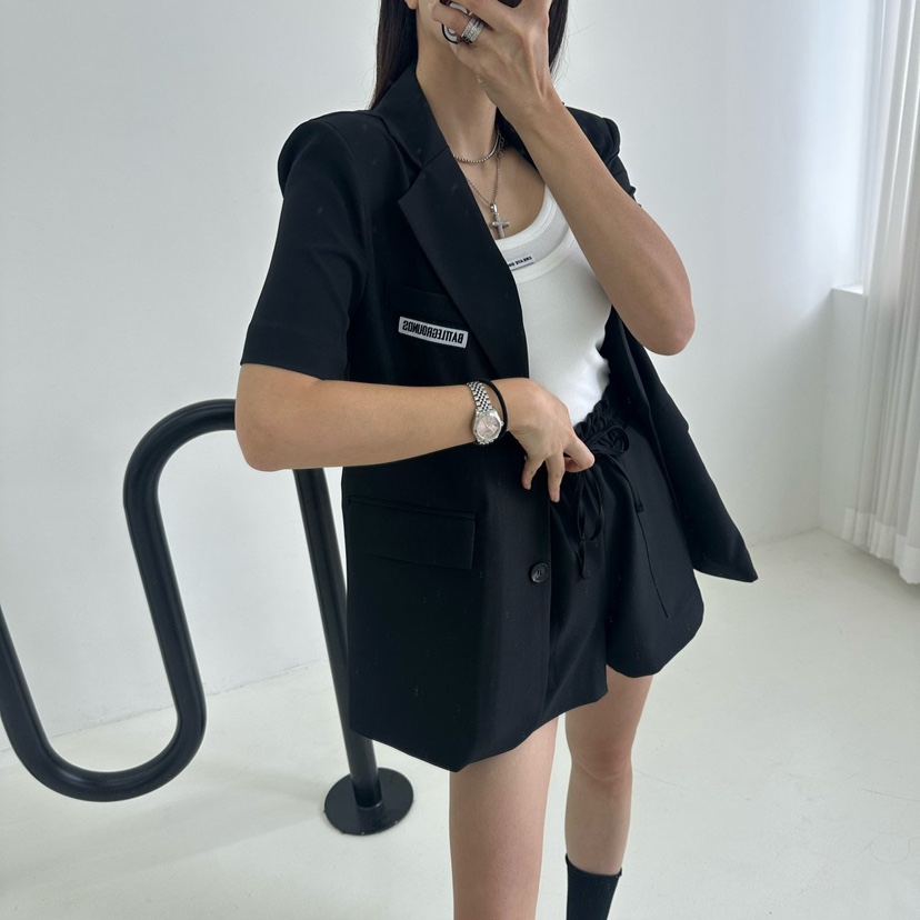 MABEL-Q韓國㊣直郵東大門代購女裝新品推薦人氣夾克含腰帶SOUIT by mabel-Q夾克