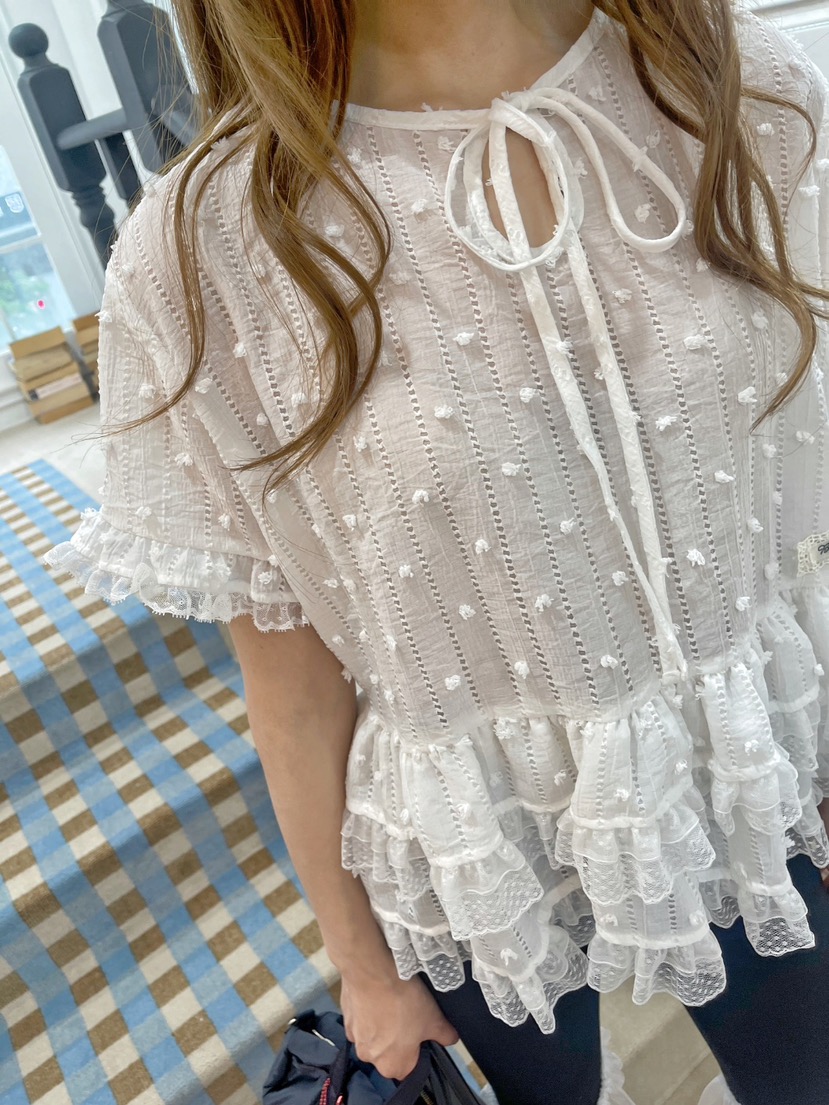 BOUTIQUE-L韓國㊣直郵東大門代購女裝新款休閑時尚襯衫蕾絲衫BOUTIQUE-L襯衫/蕾絲衫