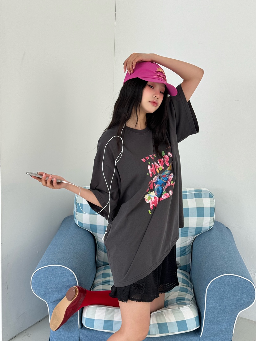 MAISONDEGLORY韓國直郵㊣東大門實拍女裝新款25春夏休閑T恤MAISON DE GLORYT恤