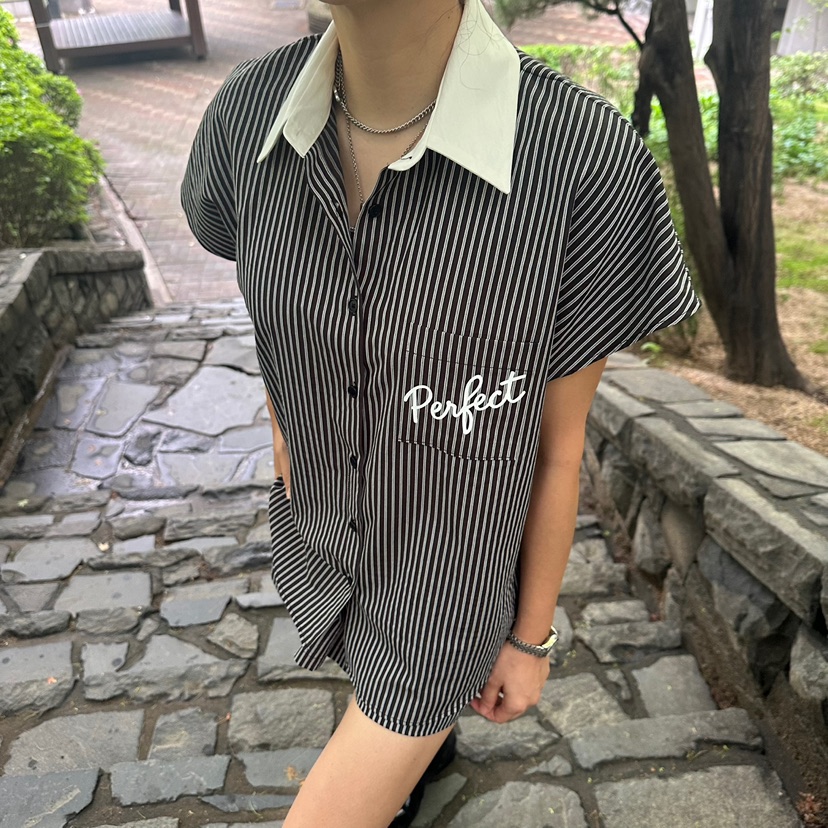 MABEL-Q直郵韓國代購㊣女裝新款推薦休閑人氣熱賣襯衫蕾絲衫SOUIT by mabel-Q襯衫/蕾絲衫
