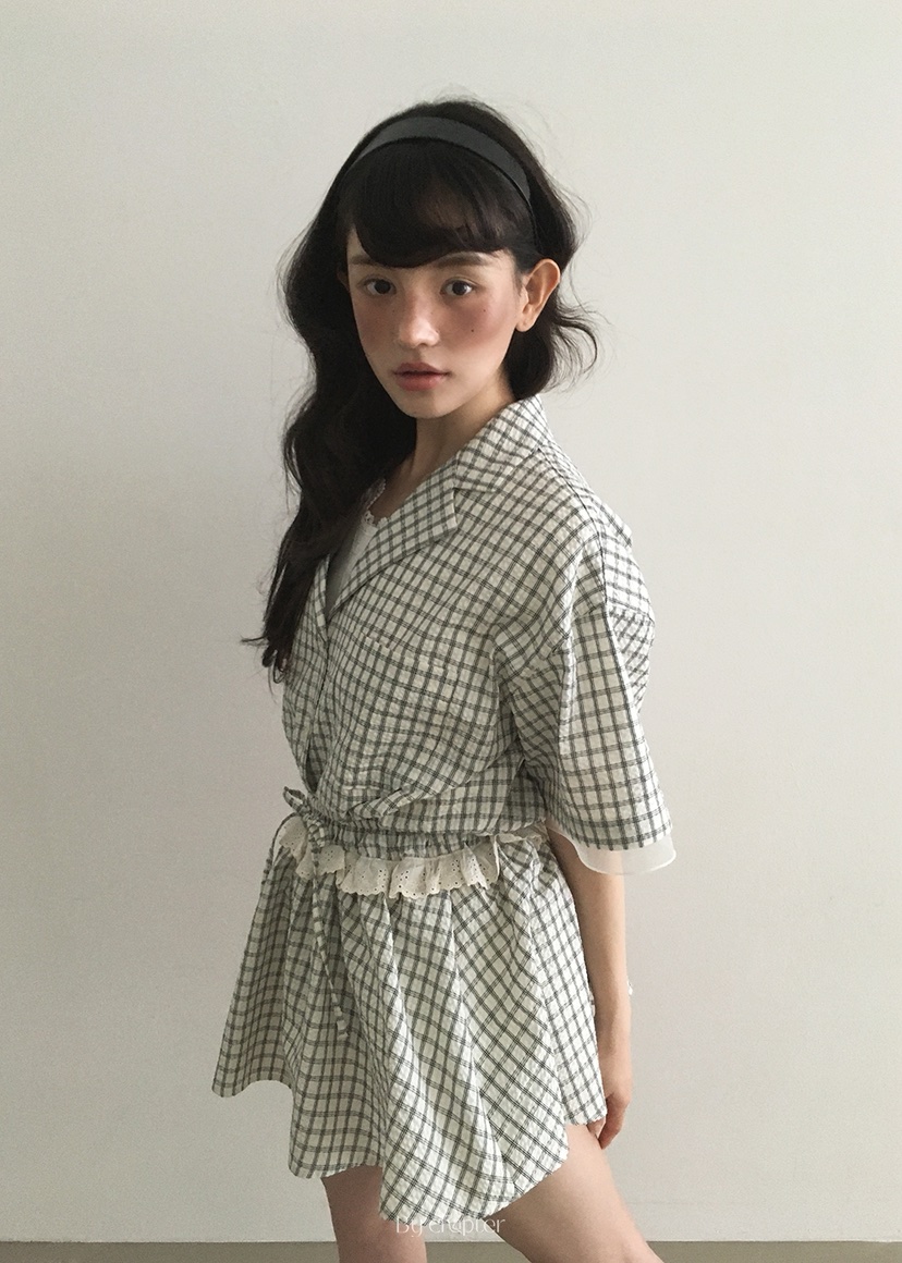 BY CHAPTER韓國直郵㊣女裝新品25春夏熱賣人氣短裙格紋半身裙Chapter短裙