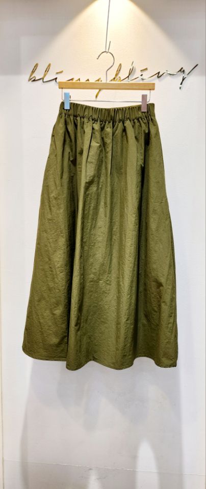 BLING BLING-S韓國㊣直郵東大門代購女裝新款熱賣長裙荷葉邊口袋BLING BLING-S長裙