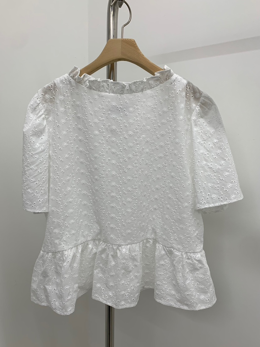 LOVE MY SANTA直郵韓國代購㊣女裝新品人氣襯衫蕾絲衫褶皺Santa/LOVE MY SANTA襯衫/蕾絲衫