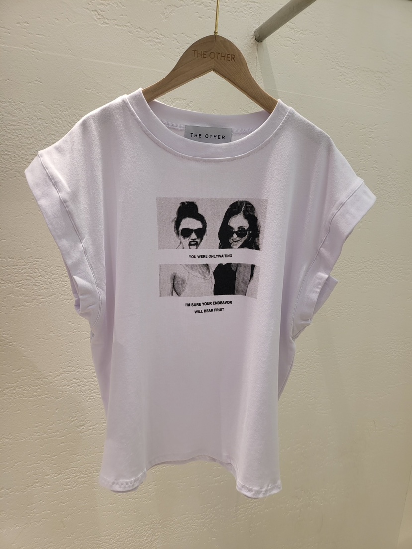 空韓國㊣直郵東大門代購女裝新款人氣25春夏時尚推薦熱賣T恤THE OTHERT恤圖色1