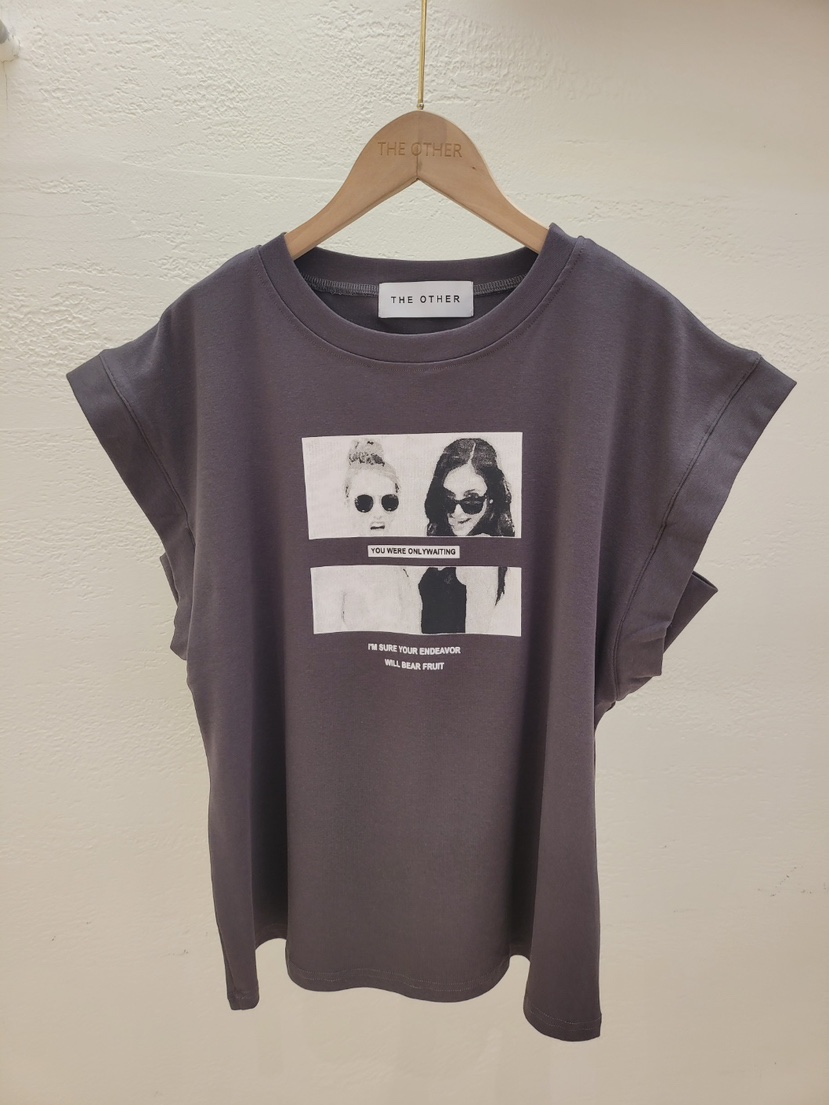 空韓國㊣直郵東大門代購女裝新款人氣25春夏時尚推薦熱賣T恤THE OTHERT恤圖色2